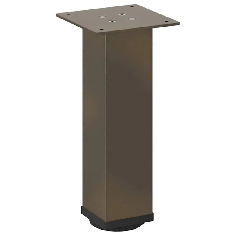 Kavos staliuko kojelės, 4 vnt., natūralus plienas, 30-32 cm, plienas