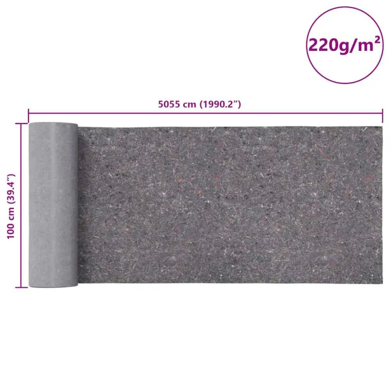 Neslyst. apsaug. kilim., dažymo d., vilna, 50 m, 220g/m²