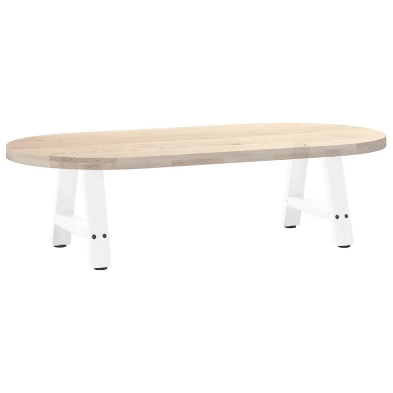 Kavos staliuko kojelės, 2 vnt., baltos, 30x(30-31) cm, plienas, A formos