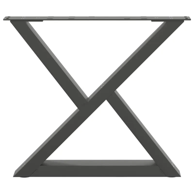Kavos staliuko kojos, 2 vnt., antracito spalvos, 60x(42-43,3) cm, plienas