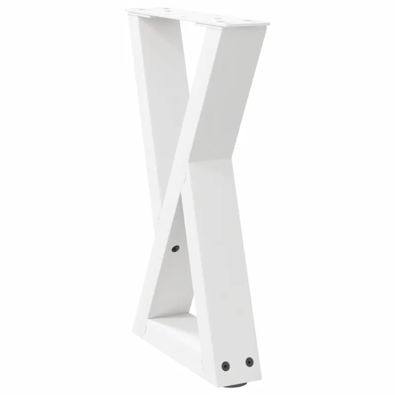 Kavos staliuko kojelės, 2 vnt., baltos, 28x(42-43,3) cm, plienas