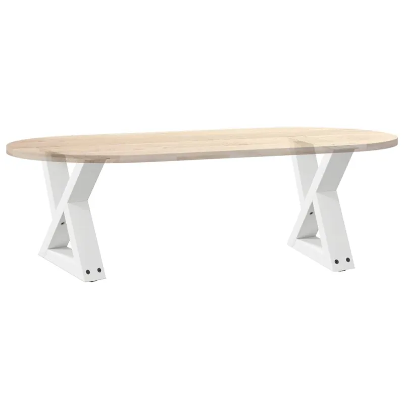 Kavos staliuko kojelės, 2 vnt., baltos, 40x(30-31,3) cm, plienas