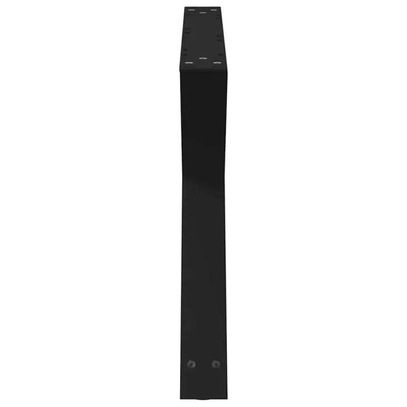 Kavos staliuko kojelės, 2 vnt., juodos, 70x(42-43,3) cm, plienas