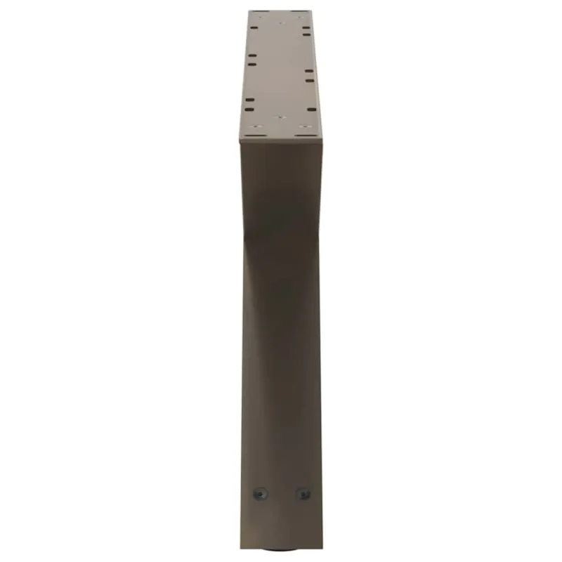 Kavos staliuko kojelės, 2 vnt., natūralus plienas, 70x(30-31,3) cm, plienas