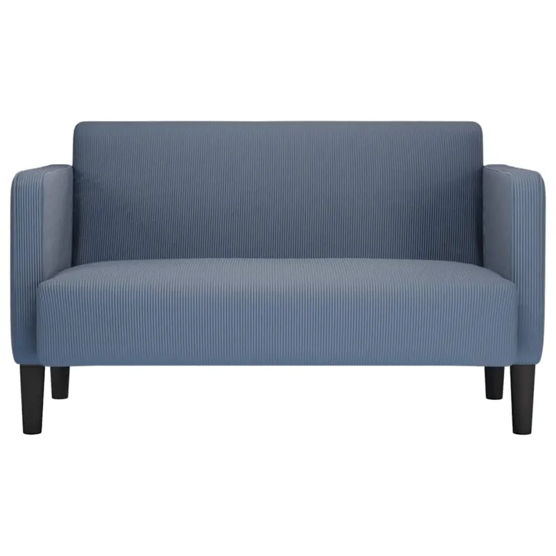 Loveseat sofa, mėlyna, 109cm, velvetinis audinys
