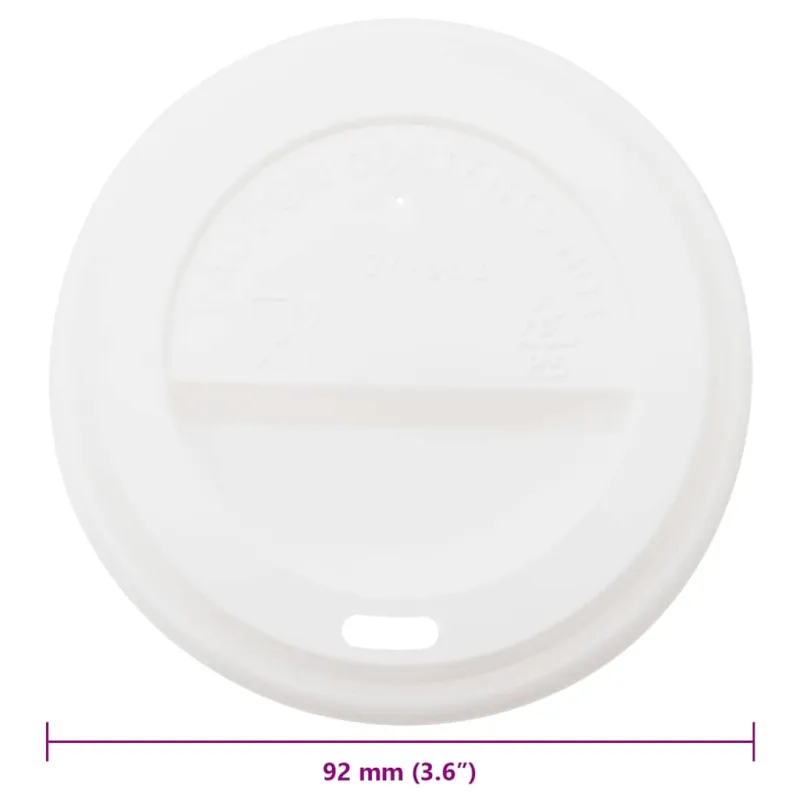 Popieriniai kavos puodelių dangteliai, Ø90mm 12oz/16oz 1000vnt.