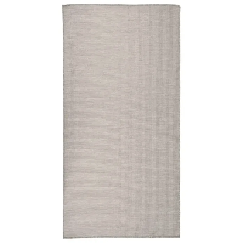 Lauko kilimėlis, šviesiai pilkos spalvos, 100x200cm, plokščio pynimo