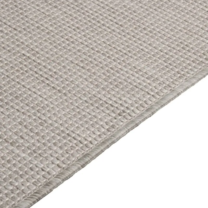 Lauko kilimėlis, šviesiai pilkos spalvos, 100x200cm, plokščio pynimo