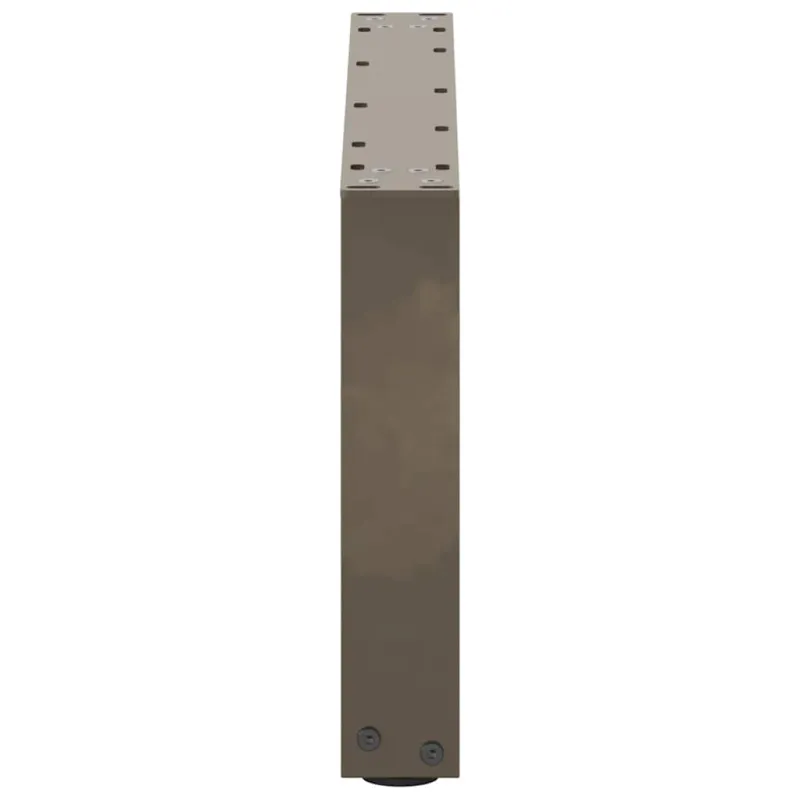 Kavos staliuko kojelės, U formos, 2 vnt., natūralus plienas, 60x(30-31) cm, plienas