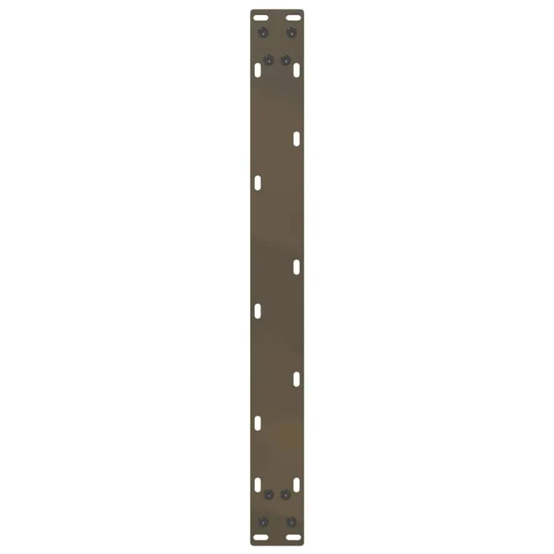 Kavos staliuko kojelės, U formos, 2 vnt., natūralus plienas, 60x(30-31) cm, plienas