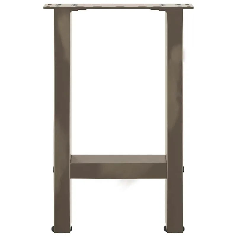 Kavos staliuko kojelės, 2 vnt., 38x(42-43) cm, natūralus plienas