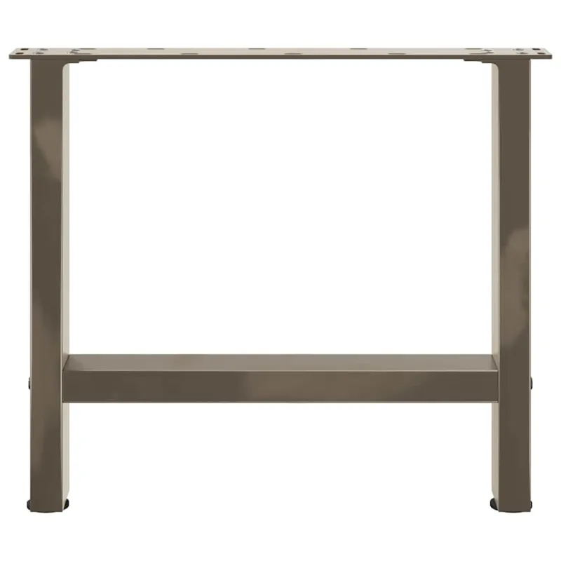 Kavos staliuko kojelės, 2 vnt., 60x(42-43) cm, natūralus plienas