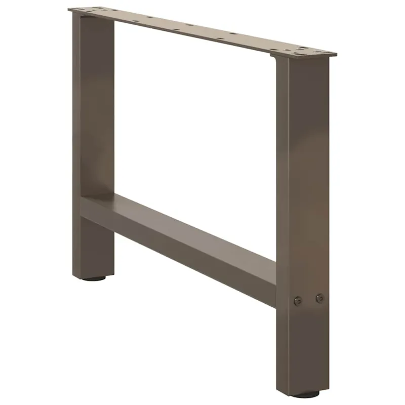 Kavos staliuko kojelės, 2 vnt., 70x(42-43) cm, natūralus plienas