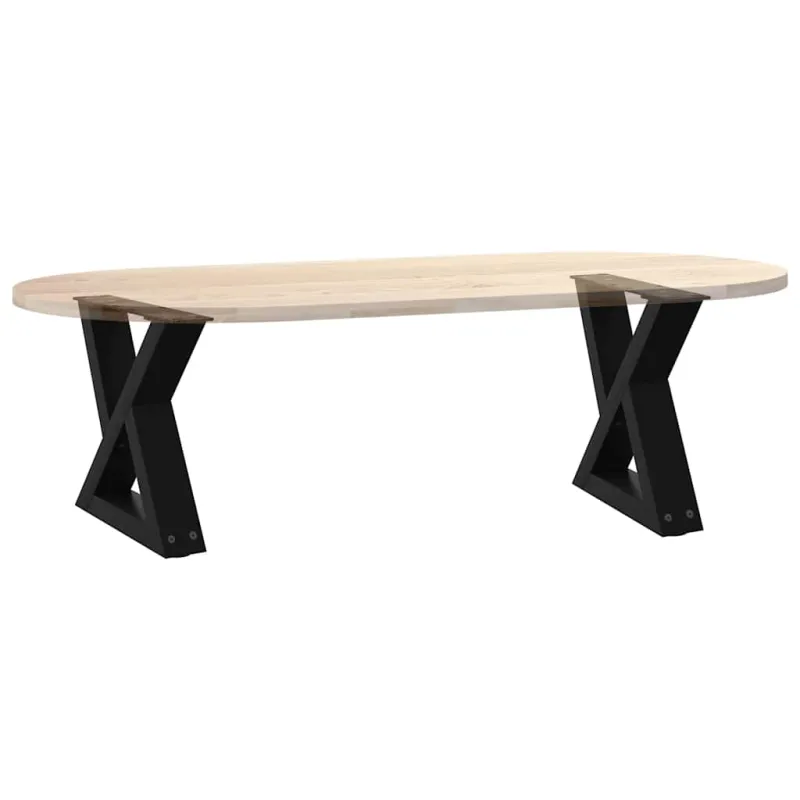 Kavos staliuko kojelės, 2 vnt., juodos, 30x(30-31,3) cm, plienas