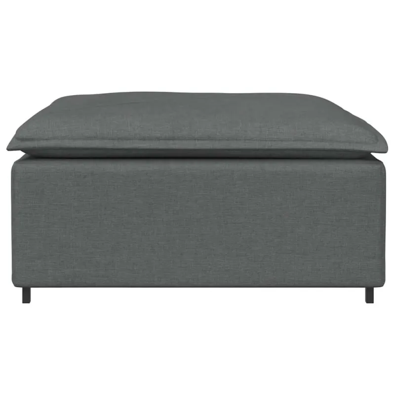 Modulinė sofa, pakojų modulis, tamsiai pilka, 100x100x48 cm