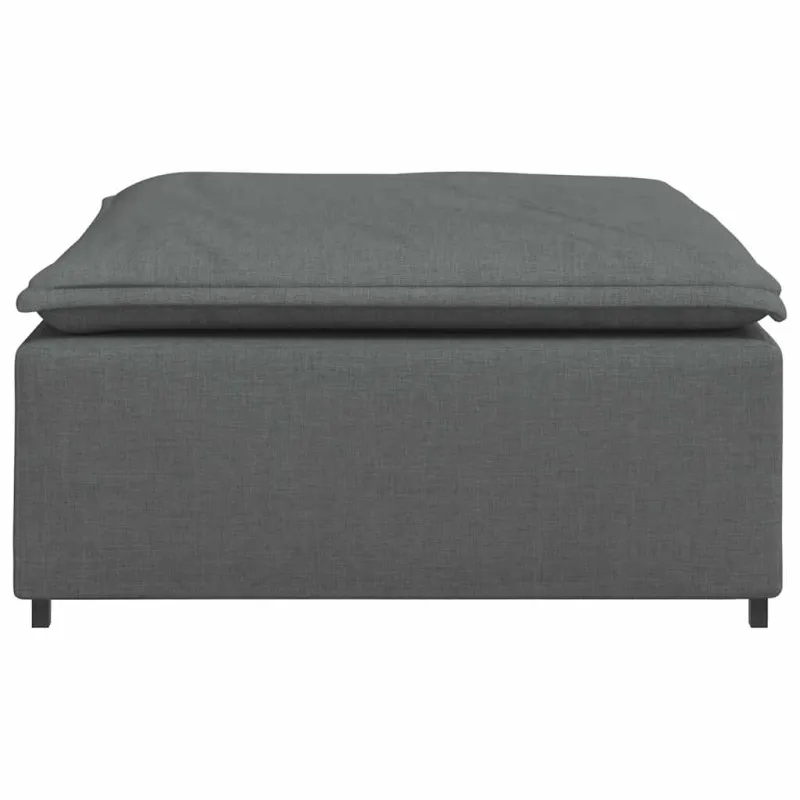 Modulinė sofa, pakojų modulis, tamsiai pilka, 100x100x48 cm