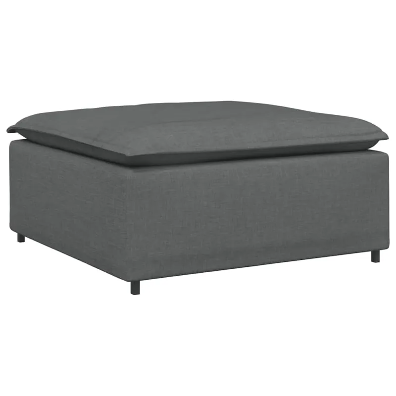 Modulinė sofa, pakojų modulis, tamsiai pilka, 100x100x48 cm