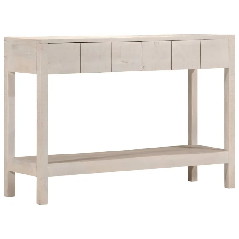 Konsolinis staliukas, baltas, 110x35x75cm, mango masyvas