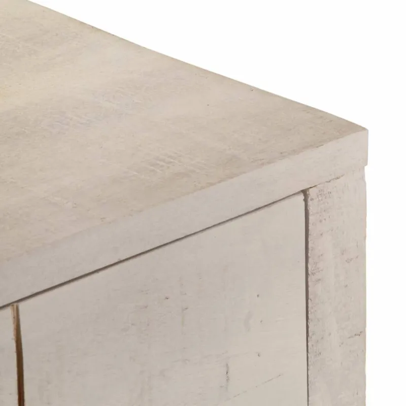 Konsolinis staliukas, baltas, 110x35x75cm, mango masyvas