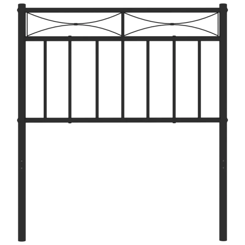Metalinis keičiamas galvūgalis, juodas, 75 cm