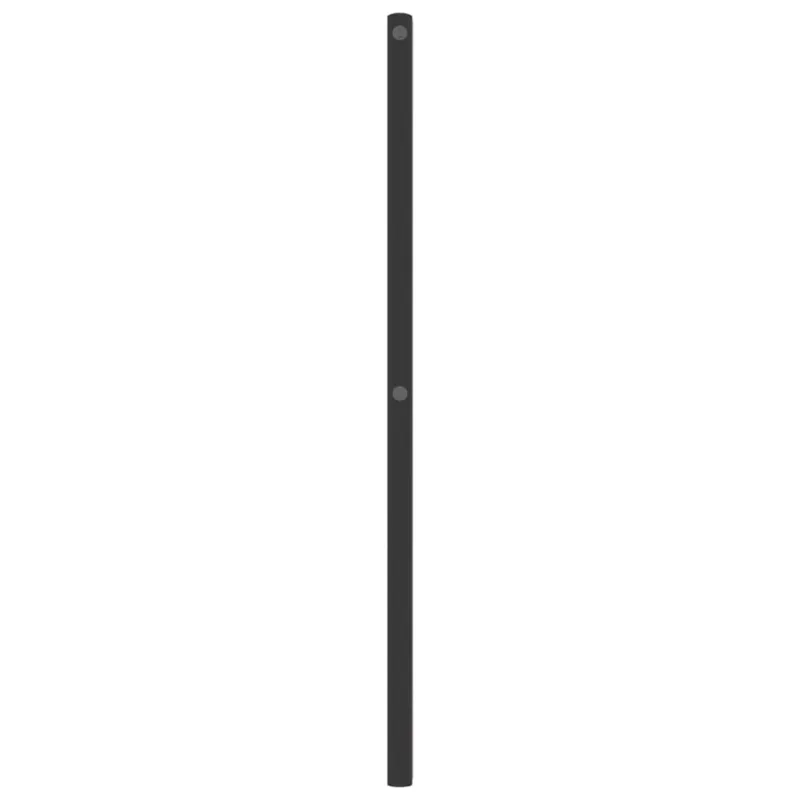 Metalinis keičiamas galvūgalis, juodas, 75 cm