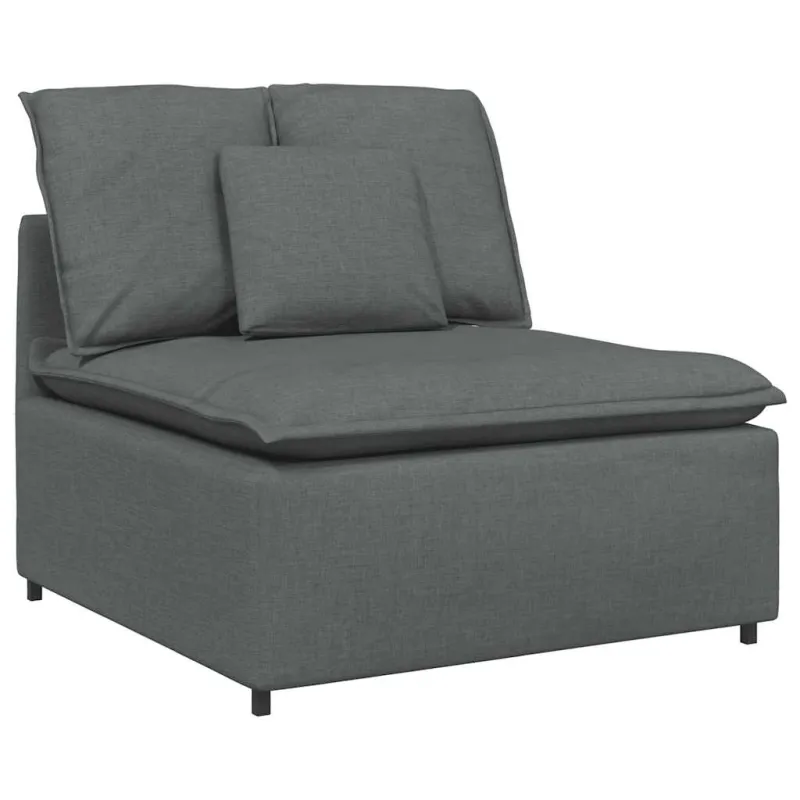 Modulinė sofa su pagalvėlėmis, tamsiai pilka