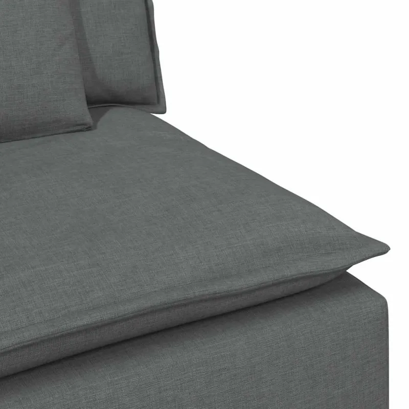 Modulinė sofa su pagalvėlėmis, tamsiai pilka