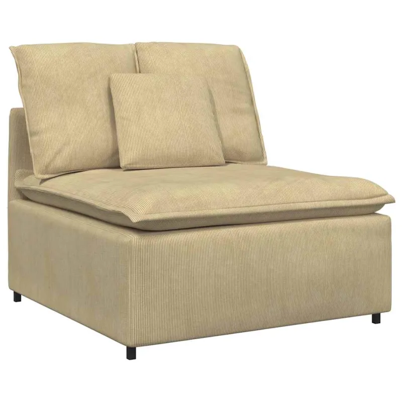 Modulinė sofa su pakoja ir pagalvėlėmis, pilkai žalia