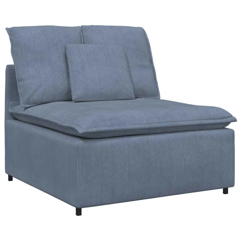 Modulinė sofa su pagalvėlėmis, mėlyna