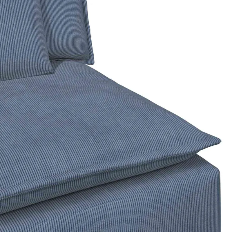 Modulinė sofa su pagalvėlėmis, mėlyna