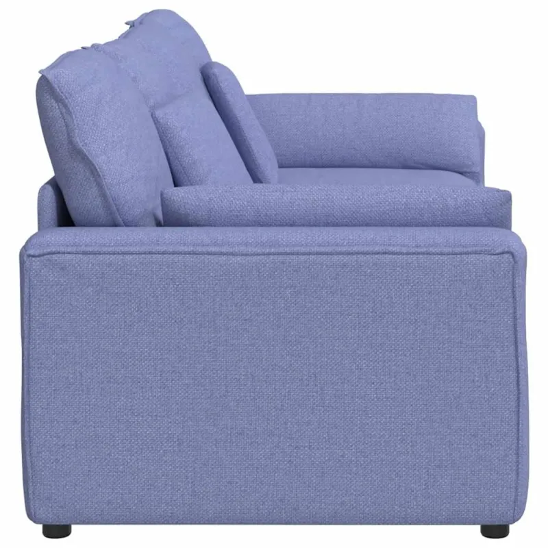 Modulinė sofa su pagalvėlėmis, džinsinės mėlynos spalvos