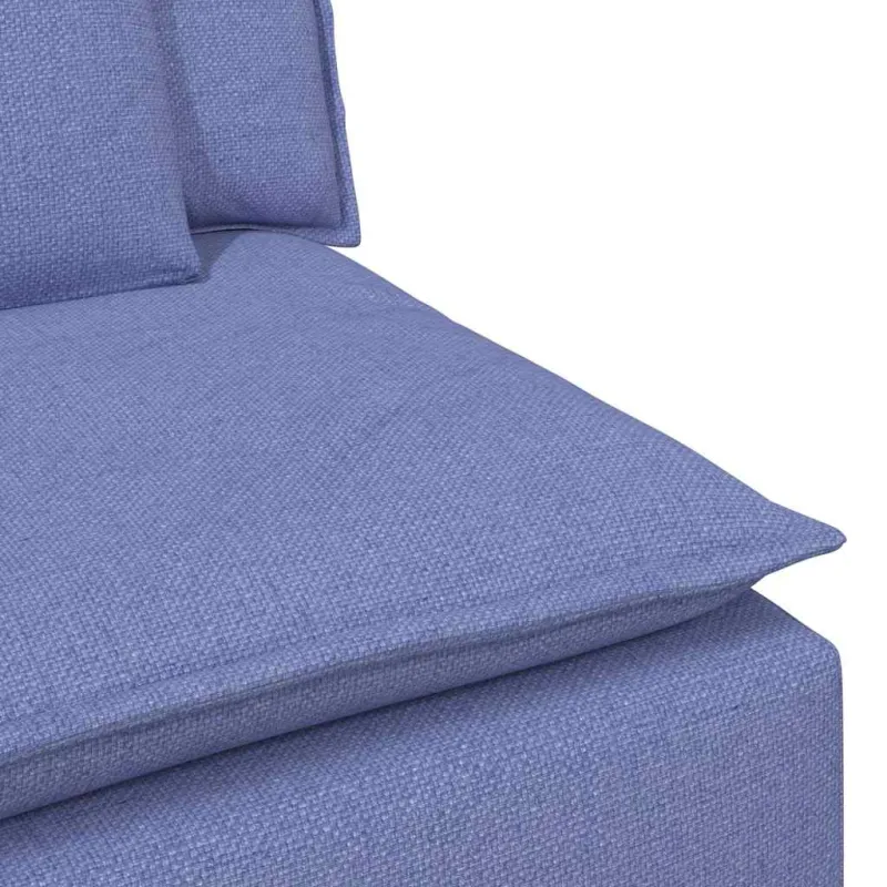 Modulinė sofa su pagalvėlėmis, džinsinės mėlynos spalvos