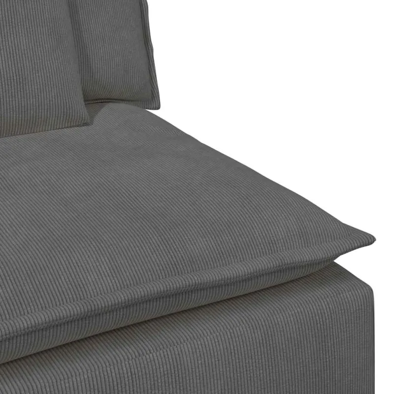 Modulinė sofa su pagalvėlėmis, tamsiai pilka