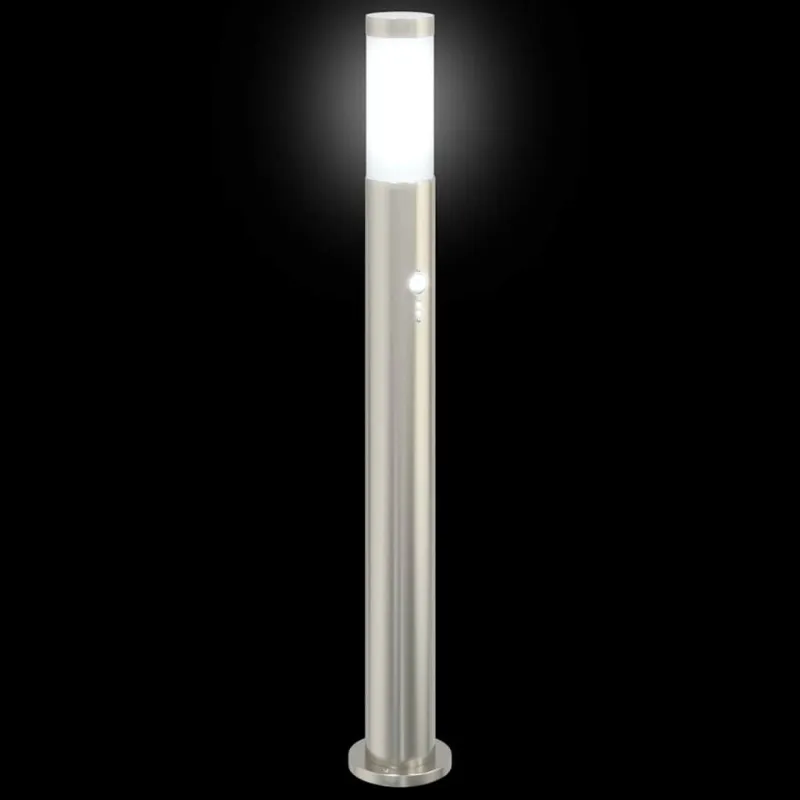 Apsauginis stulpelis su jutikliu, 80 cm, nerūdijantis plienas, IP44