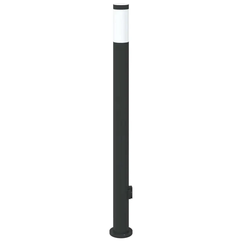 Šviestuvas su stulpeliu, 110 cm, nerūdijantis plienas, IP44