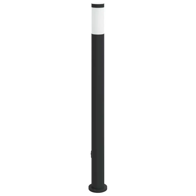 Apsauginis šviestuvas su jutikliu ir lizdu, 110 cm, nerūdijantis plienas, IP44