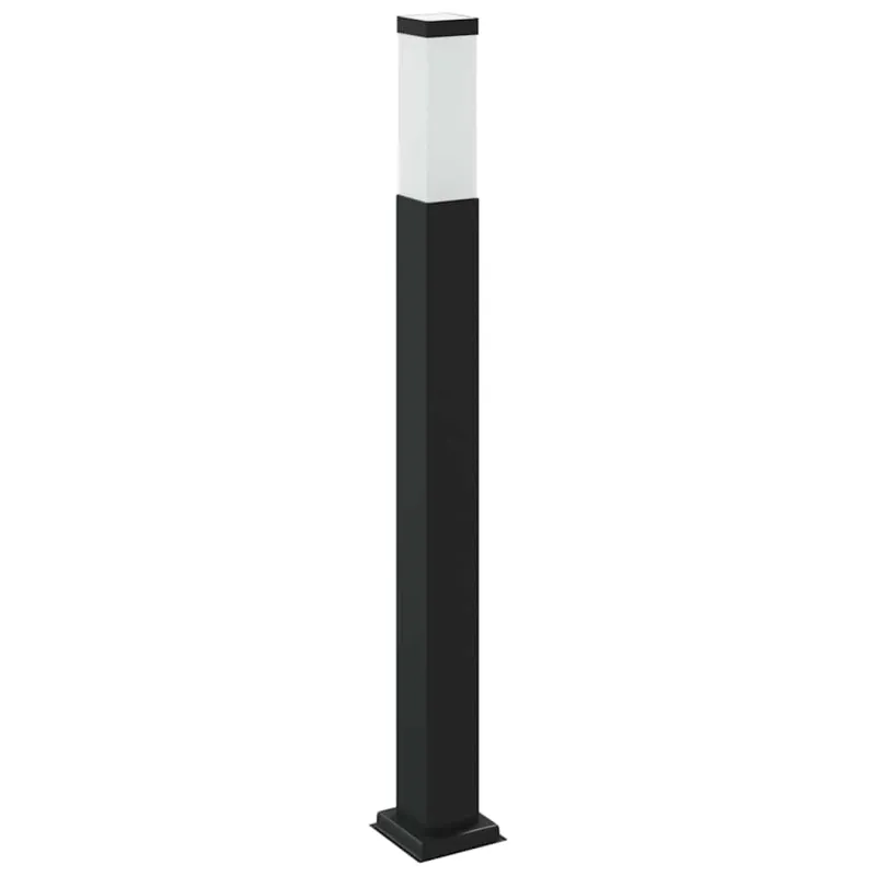 Šviestuvas su stulpeliu, 80 cm, juodas, IP44