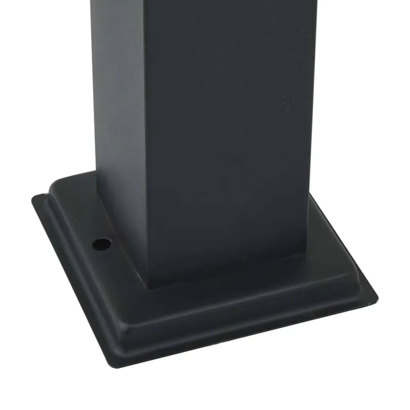 Šviestuvas su stulpeliu, 110 cm, juodas, IP44