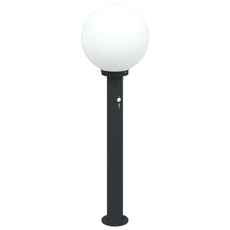 Stulpeliniai šviestuvai su jutikliu, 3 vnt., 80 cm, juodi, IP44