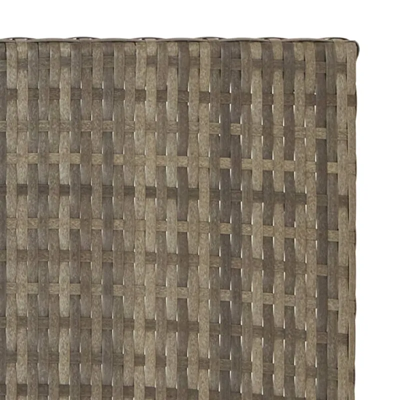 Sulankstettava pöytä, harmaa, 45x35x32cm, polyrattana