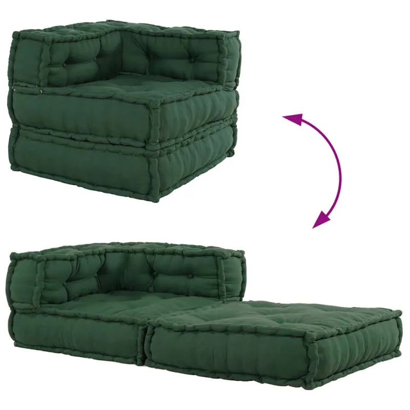 Modulinė sofa, žalia, 70x70x54 cm, audinys