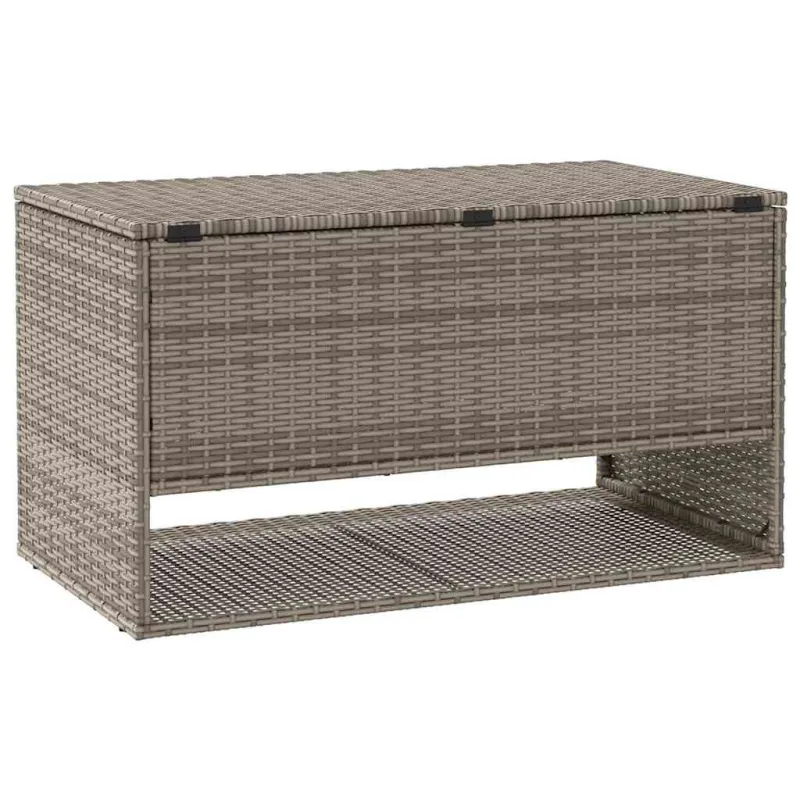 Lauko pagalvėlių dėžė, pilka, 100x55x55,5 cm, poliratanas