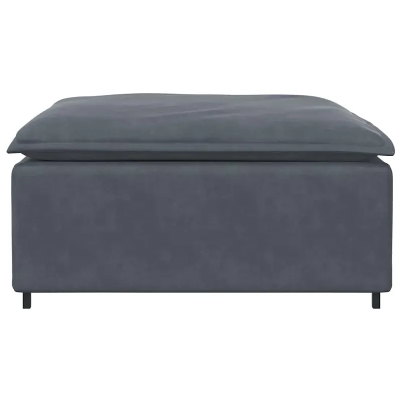 Modulinė sofa, pakojų modulis, tamsiai pilka, 100x100x48 cm