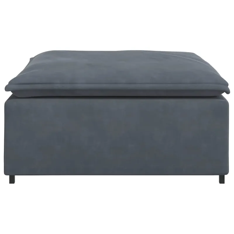 Modulinė sofa, pakojų modulis, tamsiai pilka, 100x100x48 cm
