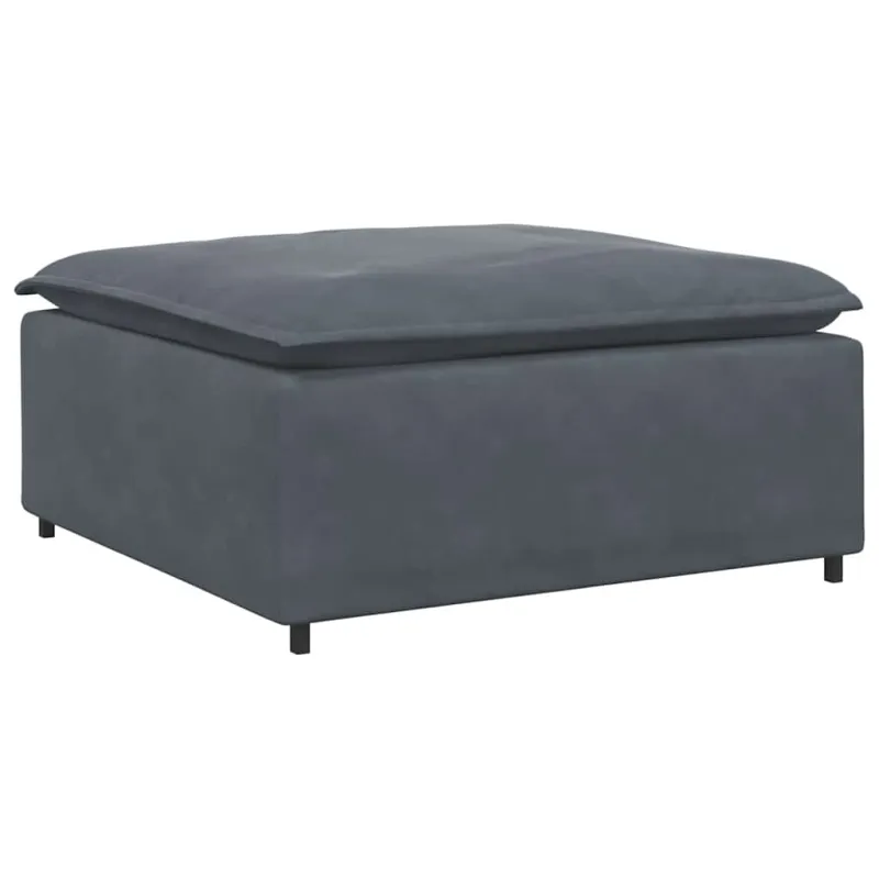 Modulinė sofa, pakojų modulis, tamsiai pilka, 100x100x48 cm