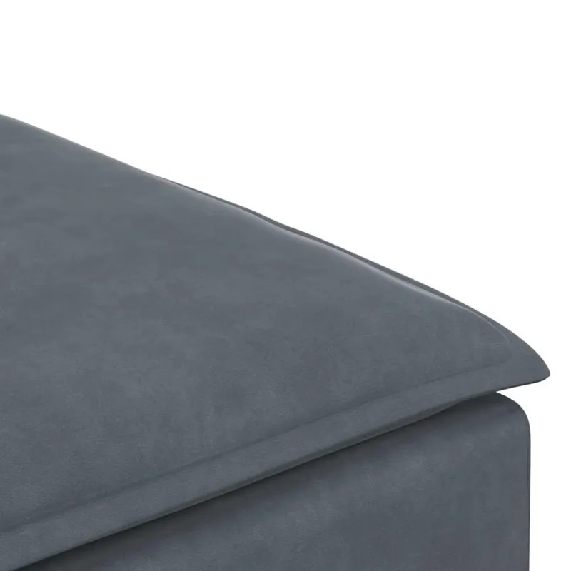 Modulinė sofa, pakojų modulis, tamsiai pilka, 100x100x48 cm