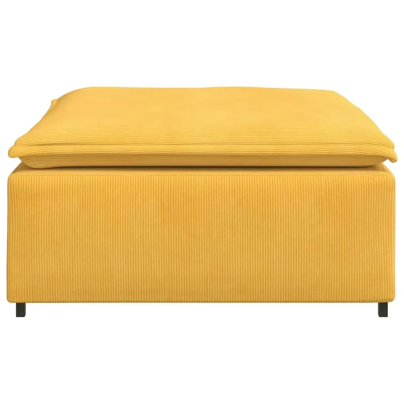 Modulinė sofa, pakojų pakojis, šviesiai geltonas, 100x100x48 cm