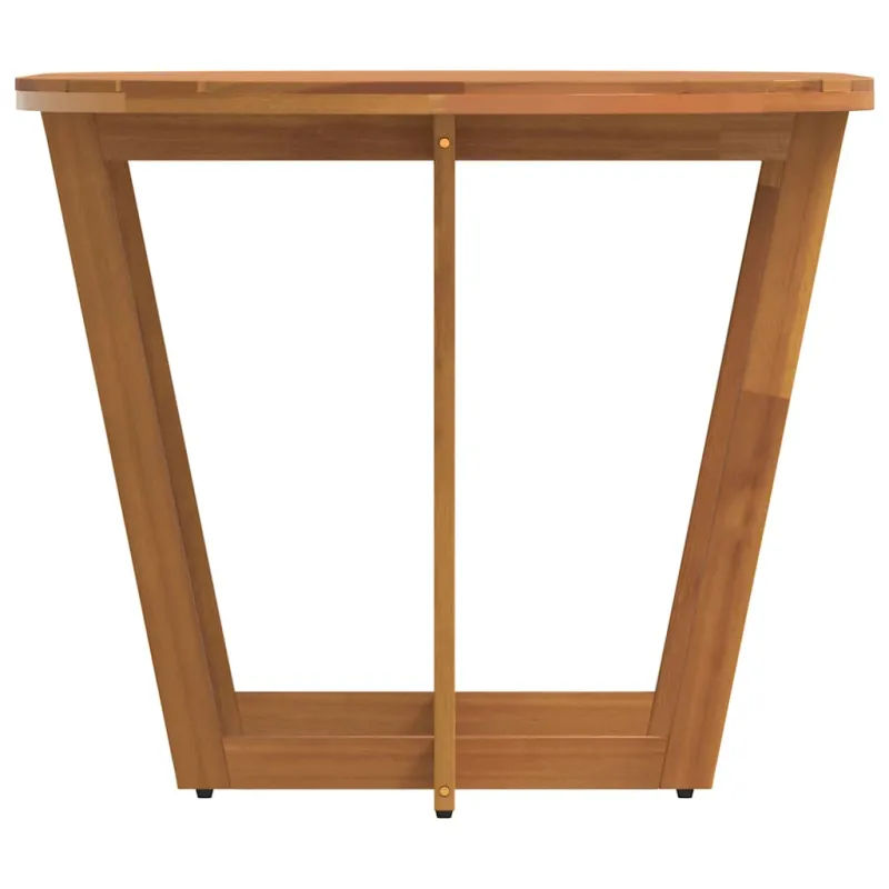 Sodo valgomojo stalas, ovalus, 150x90x75 cm, akacijos masyvas