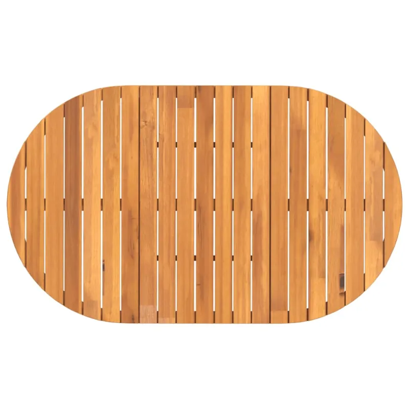 Sodo valgomojo stalas, ovalus, 150x90x75 cm, akacijos masyvas