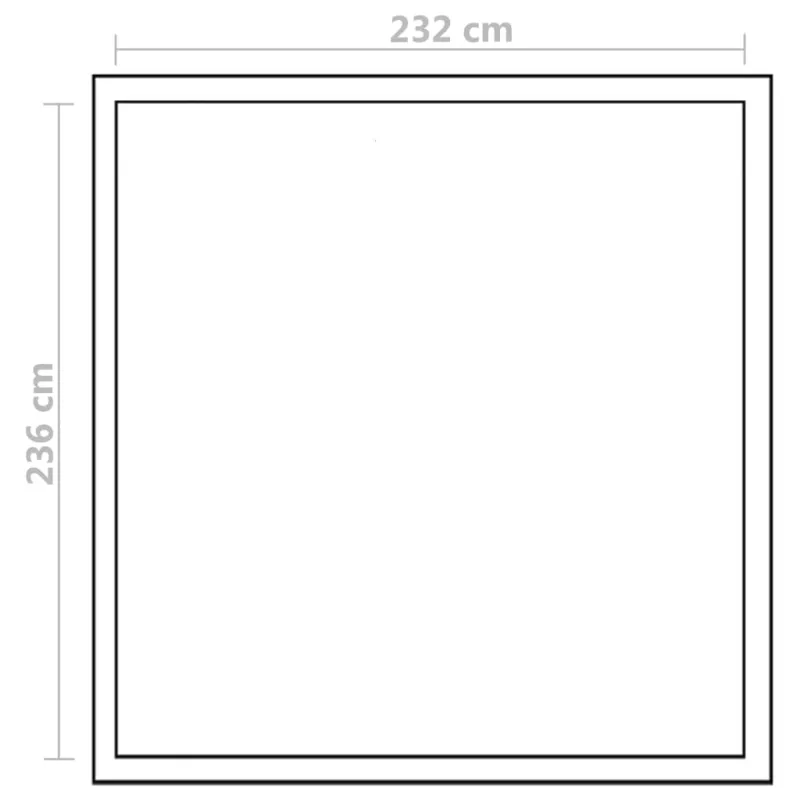 Sustiprintas šiltnamis iš aliuminio su pagrindo rėmu, 6,05m²